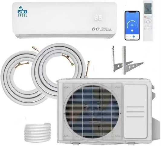 18000 BTU Split Air Conditioner with Heat Pump – Wall Mounted Mini Split AC, Wi-Fi, 5.3 kW, A++, 240V